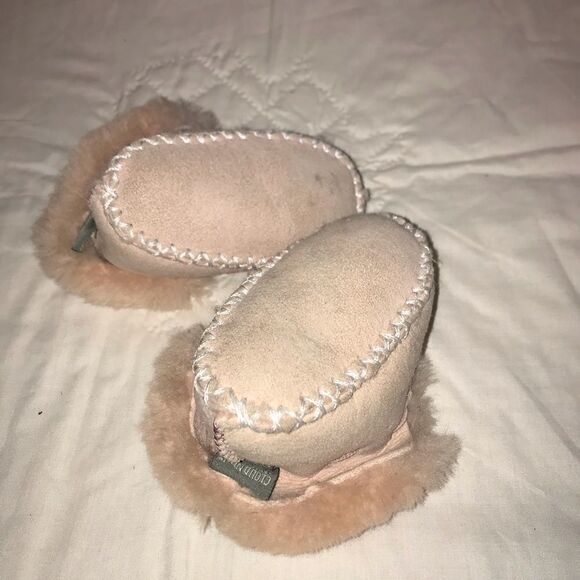 Cloud 9 Shearling Moccasins Pink 3 Booties - Picture 4 of 6